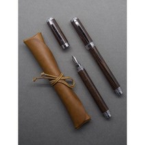 러셀 만년필 웬지(가죽케이스 포함), M, 한글 명조