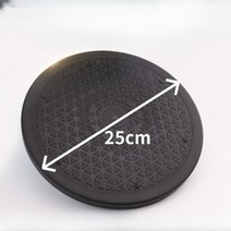 모니터회전판 스탠드 360도회전 회전형 넓은 다용도 화분 미끄럼방지 원형 20cm 30cm, 직경 25 cm (PP 재질)