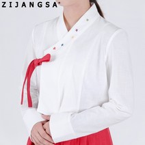 [23022] 백설기 저고리 상의 생활한복 / 블라우스 봄가을 여름 여자 여성 보살님 한복 개량한복 패션한복 감성한복 모던한복 사찰복 수련복 법복 절복 승복 템플스테이 지장사