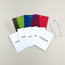 PVC 의류 택 방수 상품 행택 옷 라벨 태그 컬러 종이택, 블루