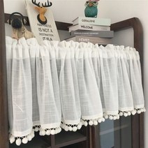주렴 책장 실커튼 칸막이 와인 캐비닛용 얇은 명주 그물 짧은 커튼 하프 주방 문 스크린 카페 보일 창 밸런스 침실 술 드레이프 홈 장식 반커튼