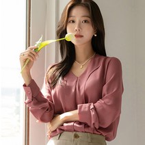 BLN293 데일리 러플 블라우스