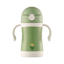 [써모스] 뉴트럴 푸고 진공단열 유아용 텀블러 TKFF-280 280ml, 색상:뉴트럴그린