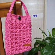 ONE핑크미니손뜨개가방 캐쥬얼가방 여성용소품가방 가방쇼핑몰 손뜨개작품