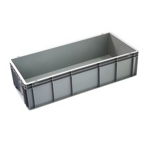 산업용 플라스틱 상자 화물 공구 부품 상자, 손잡이 구멍 없는 600x400x148mm, 풀란