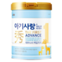 아기사랑수 더퍼스트 어드밴스 분유 1단계, 750g, 28캔