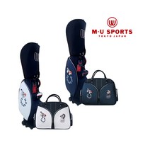 엠유 2106 바퀴형 캐디백 여성용 골프백세트 네이비, 화이트/네이비