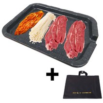 기름안튀는 연기/냄새안나는 불판 매직쿡킹팬+보관전용가방, 1개, 매직쿡킹팬3호/40.5x29x9cm