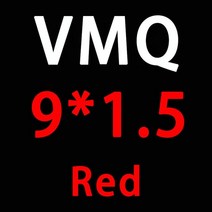 10개 레드 실리콘 링 실리콘 o링 1.5mm 두께 od45678910111213mm 고무 o-링 씰 가스켓 oring 와셔, 외경 9mm