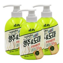 무궁화 소키 간편한 행주도마 주방세정제 500mlx3개, 상세페이지 참조