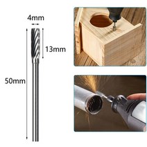 3x3-6mm Rotary Burrs Single Striation Cemented Carbide Cutting Carving For Metalwork Wood Welding, [02] 3x4
