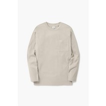 KOLON SPORT 남성 면혼방 루즈핏 포켓 티셔츠 TLTBA23411GRI