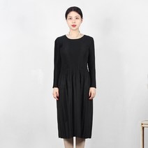 마담플리츠 메리 라운드 플리츠 원피스 무지 주머니 주름옷 임부복