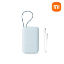 샤오미보조배터리 포켓에디션 10000+제이팀초고속케이블 P15ZM 22.5W 고속충전 기내반입 CCC인증, 스카이블루