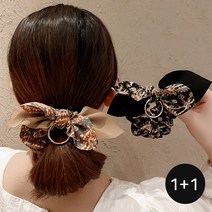 디아픽 2개세트 리본 곱창 밴드 머리끈 헤어 스크런치