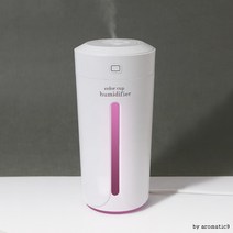 텀블러디자인 무드등 개인 차량용 USB가습기 Colorcup, 블루
