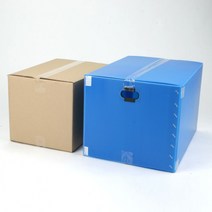 이사박스 5호 플라스틱 이삿짐 택배 단프라박스 이사용 택배 포장 상자 수납함 대형 물류창고, 이사박스 5호 빨강