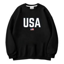 더팀 USA 남여공용 오버핏 특양면 맨투맨 (4컬러)