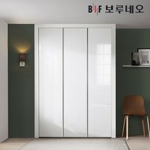 보루네오 10cm 샤인 여닫이 작은방 붙박이장 5자 6자 7자, 화이트 10cm