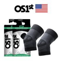 [OS1st] 미국 특허받은 엘보 보호대 아마존 상품 팔꿈치 보호대 (1매입*2개), 블랙2개