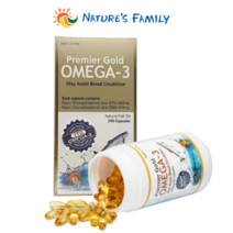 호주 네이쳐스패밀리 프리미엄 골드 rTG 오메가3 240캡슐 호주산 알티지오메가3 피쉬오일, 3개, 240정