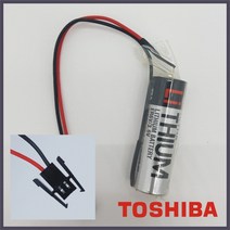TOSHIBA 도시바 ER6V 3.6V 2000mAh 컨넥터 HRS-2P 리튬배터리 로봇 보안장비 CNC PLC 배터리 히로세, 1개