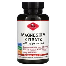 올림피언 랩 마그네슘시트레이트 133mg 베지 캡슐 100정