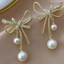 [사은품]디아픽 S925 은침 화려한 빅귀걸이 실버 큰리본 귀걸이 여성 패션귀걸이