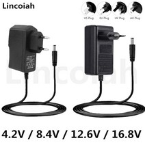 레이저 마킹기 레이저 줄자 레벨기4.2V 8.4V 12.6V 1A 2A 어댑터 전원 공급 장치 충전기 다이나믹 에어쿠션, 02 8.4V 1A DC 5.5-2.1_01 EU