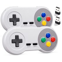 (2주배송) 엔비디아 안드로이드 티비 프로 2 팩 2.4GHz 무선 USB SNES 컨트롤러 MODESLAB Super NES 클래식 PC 게임 패드 Windows MAC iOS, [02] 다색 열쇠