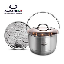 까사니 미니 버켓 찜들통 냄비 24CM5리터다용도 찜냄비솥손잡이들통곰솥육수통, 단품