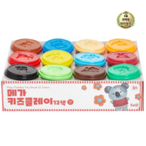 라이브잇 캐스비 아트스쿨 메가 키즈 클레이 200g x 12종 세트 2270, 혼합색상, 12세트