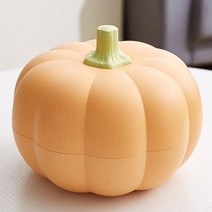 구디푸디 호박 2단 과일 바스켓 트레이 다용도 보관함, 오렌지 (대)