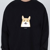 키밍 강아지 시바견 티셔츠 남성 여성 긴팔 맨투맨