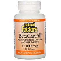 네추럴팩터스 베타케어올 15000mg 카로티노이드 90정, 1개, 기본