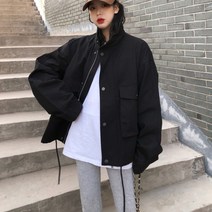 루즈핏 캐주얼 야상 자켓 아우터 데일리 여성 점퍼