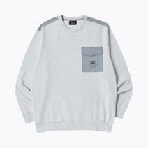 [빠른출고]/MERRELL MLM2C1TS1205MG 남성 우븐포켓 디테일 맨투맨Melange Gray Man to Melange