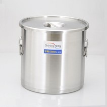삼원 스텐 위생용기 높은곰솥(8 10 15 18 20 갤론 중 택1), 삼원위생용기, 20갤론(0.8T*450*480)