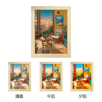 그림 인테리어 조명 꾸밈 LED액자 거실 무드등 팝아트, S size 220*170mm, 휴일