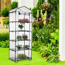 다육이 비닐하우스 옥상 옥외 성장 식물을위한 소형 온실 투명한 건장한 심기 대피소, Three tier