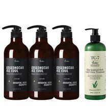 띵코 어성초 아이스 쿨 샴푸 750ml 3개+ 헤어트리트먼트 다시마추출물 500ml 총4세트, 단품