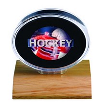 Ultra Pro NHL Light Wood Puck Holder Small Clear null
