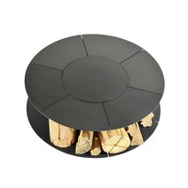 벽난로 콘솔 폭좁은 엔틱 모던 테이블 바베큐 야외 안뜰 스토브 가구 유럽 스타일의 정원 차 만들기 철 사용자 정의, 13. 외경 1200mm에는 화덕 바베큐 메쉬 커버 1