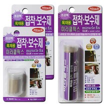 초강력 고형접착제 목재용 목공 미라클픽스, 소용량10g 2포장