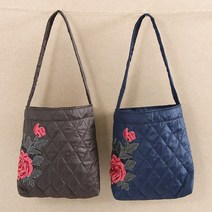 A067 큰꽃 누빔가방