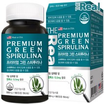 더 리얼 프리미엄 그린 스피루리나 580mg 180정 3개월분 spirulina 스피룰리나 스피루니아