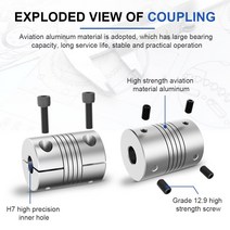 LR D D19L25 알미늄 탄성 권선 샤프트 커플러 모터 커넥터 6/7/8/9/10mm 골무 연한 CNC, 10 8mmX8mm
