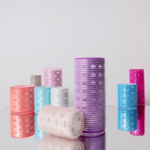 열전도 헤어롤 대왕그루프 앞머리 롤 뿌리 볼륨 뽕 구르프, 5. 오렌지 - 6 x 6 (cm), 1개