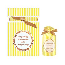 디자인봉투 선물포장 봉투+리본세트 50매, 옐로우스트라이프