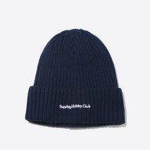 선데이하비클럽 코튼 시그니처 로고 비니네이비 네이비, M